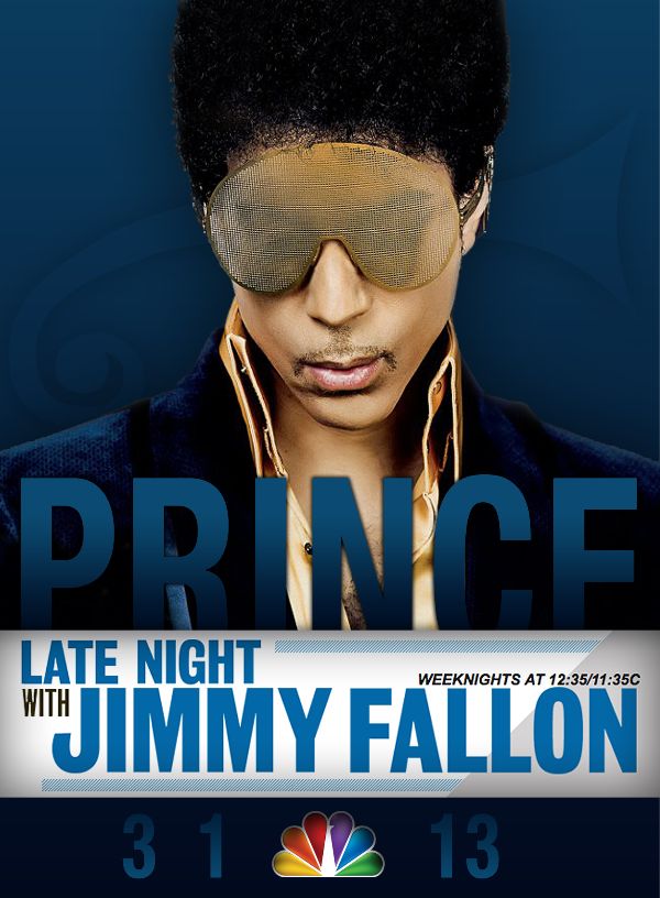 Prince On Jimmy Fallon  Image Credit: Lydia